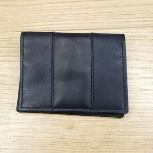 FOSSIL Mens Card Case Black Bifold EVERETT